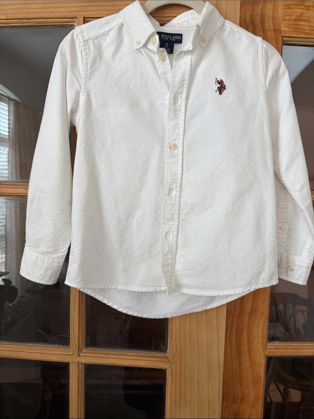 Polo by Ralph Lauren White Long-Sleeve Button-Down Shirt for Kids